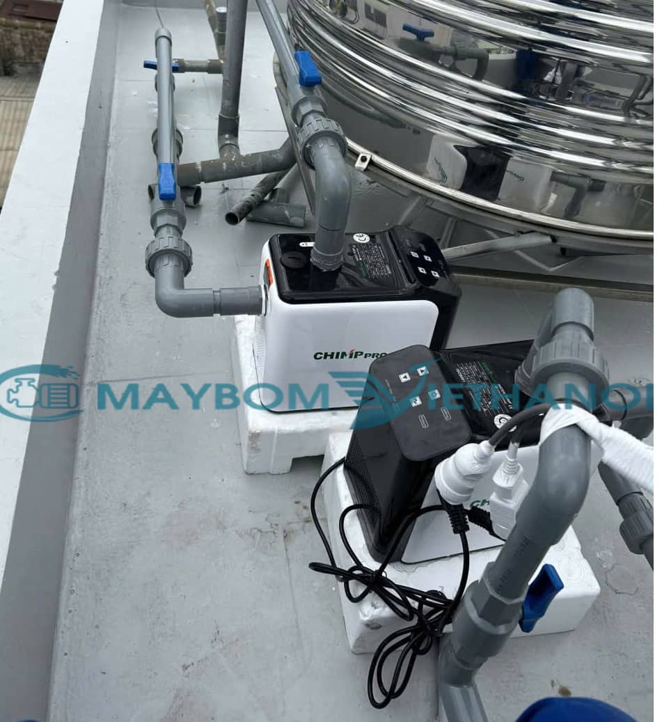 Lắp đặt bơm tăng áp biến tần Chimppro