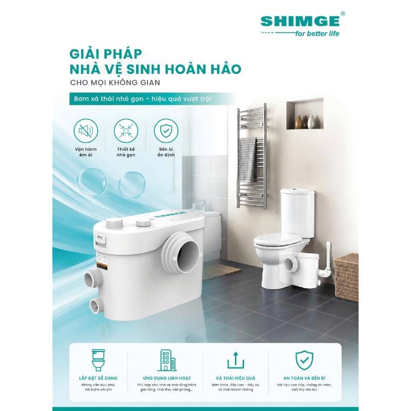 Bơm giải pháp nhà vệ sinh tự động SHIMGE WT400-A Bơm giải pháp nhà vệ sinh tự động SHIMGE WT400-A