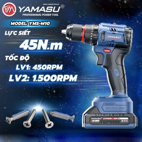 Máy khoan pin 21V Yamasu MKP1010G2W YMS-M10