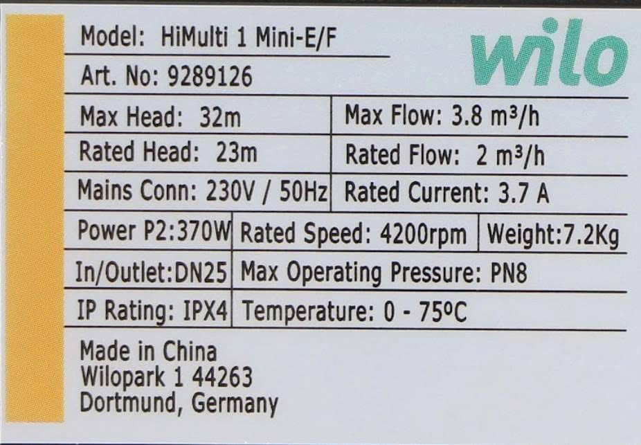 Máy bơm tăng áp biến tần siêu êm Wilo HiMulti 1 Mini-E/F chính hãng tại Máy bơm Việt Hà Nội
