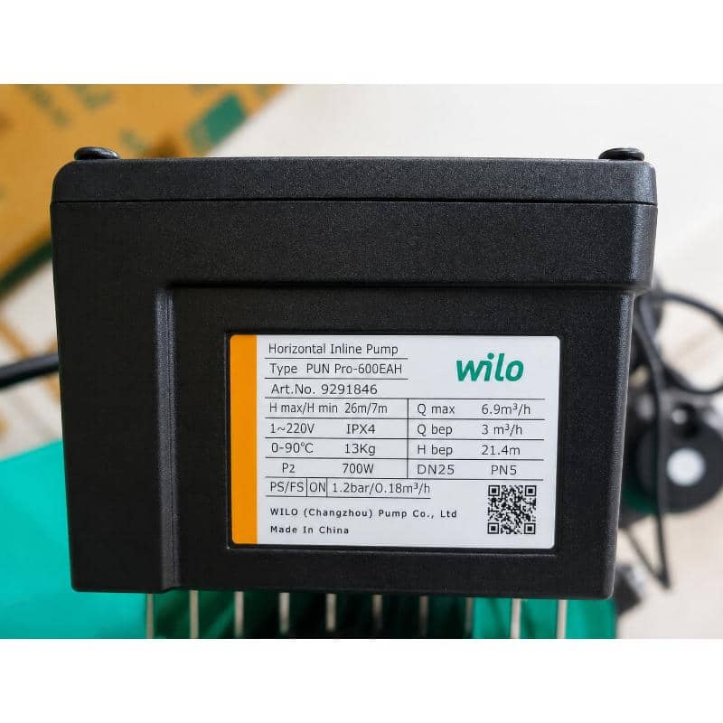 Máy bơm tăng áp điện tử Wilo PUN PRO